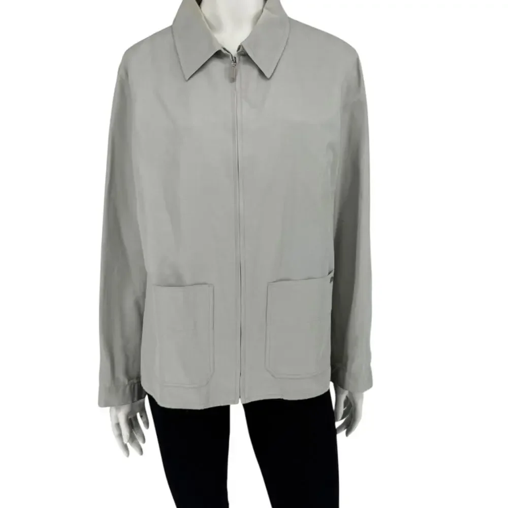 Chanel Identification Pale Grey Zip Jacket – FR 44